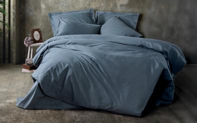 3 piese 160/220 сm.; Ranforce 100% Bumbac Lenjerie de pat Plain Anthracite 3 piese 160/220 сm.; Ranforce 100% Bumbac